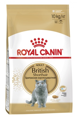 Корм Royal Canin для британских короткошерстных кошек (1-10 лет), British Shorthair