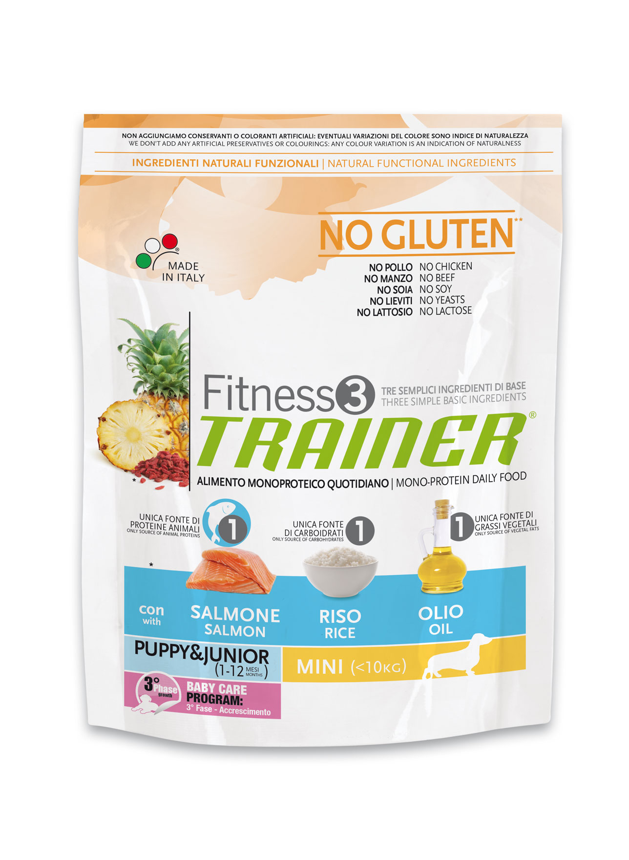 TRAINER FITNESS 3 PUPPY FISH MINI для щенков мелких пород на основе рыбы и риса