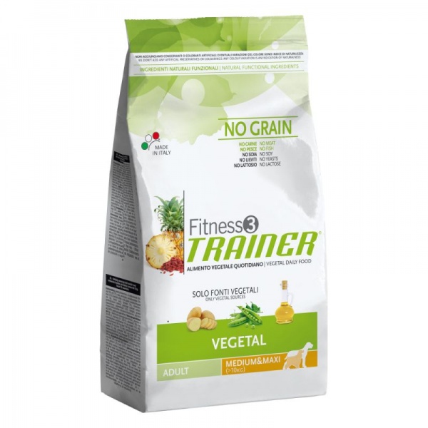 Trainer Fitness3 Medium/Maxi Adult Vegetal вегетарианское питание для взрослых собак