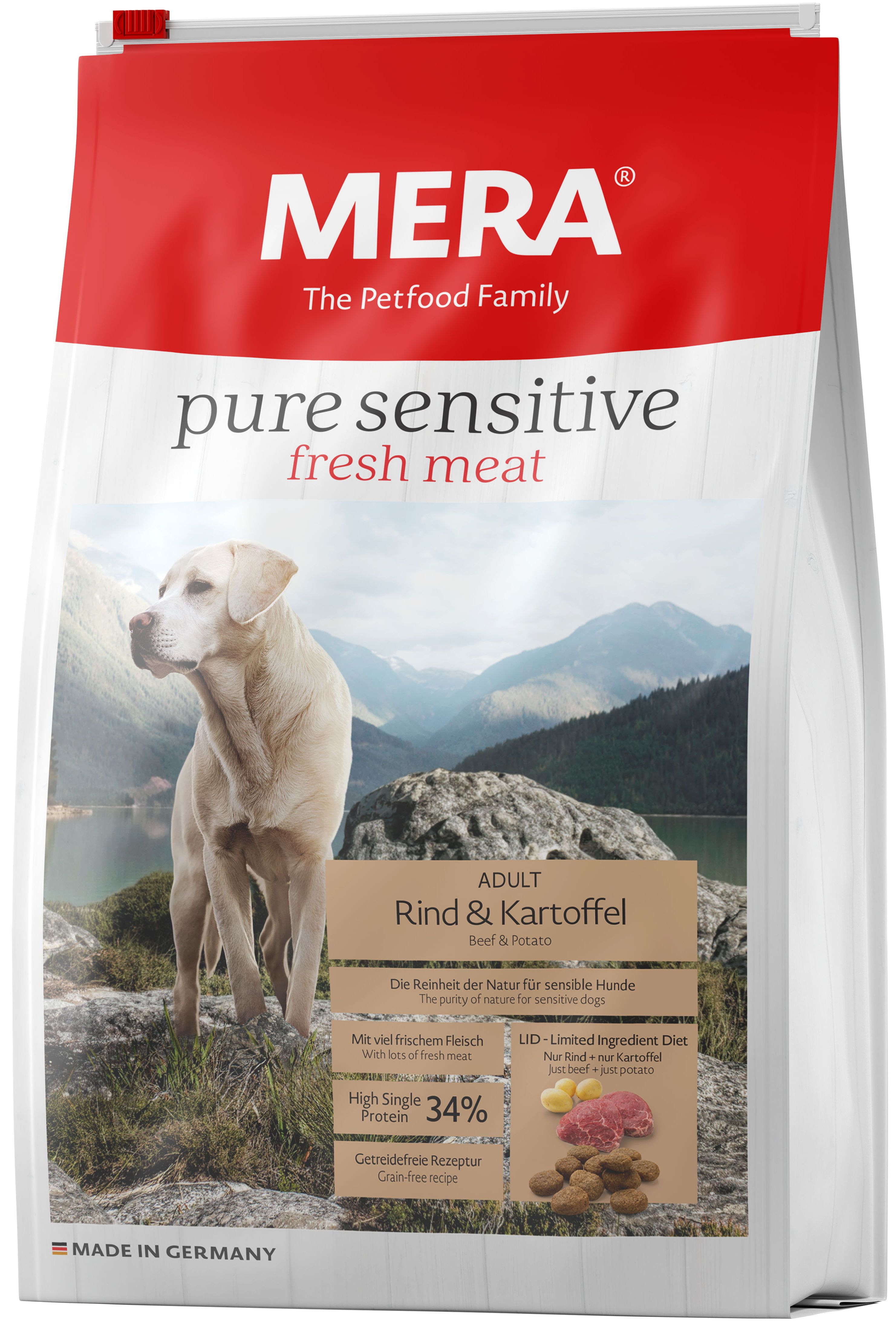 Сухой корм Mera Pure Sensitive Fresh Meat 