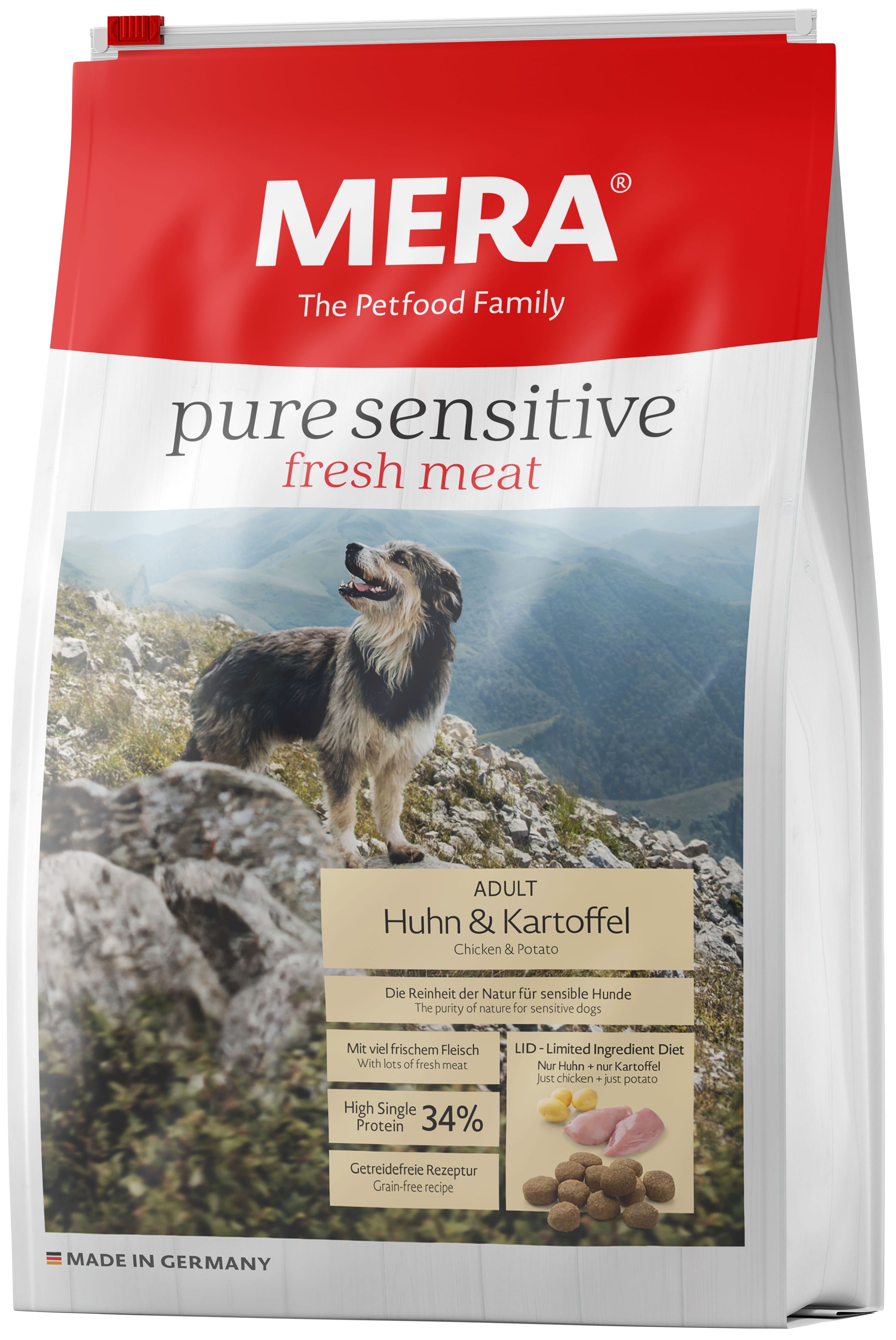 Сухой корм Mera Pure Sensitive Fresh Meat 