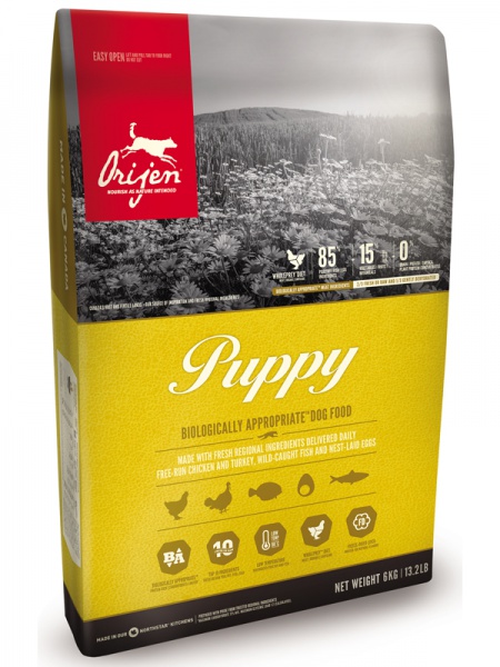 Корм для щенков Orijen Puppy беззерновой корм для щенков всех пород