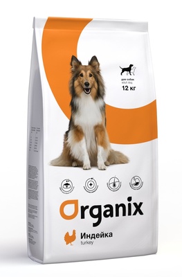 Organix корм для собак, с индейкой для чувствительного пищеварения, Adult Dog Turkey
