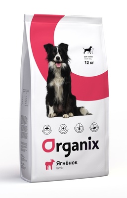 Organix сухие корм для собак, с ягненком и рисом, Adult Dog Lamb