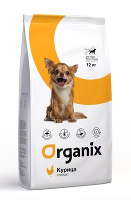 Organix корм для собак малых пород, с курицей, Adult Dog Small Breed Chicken