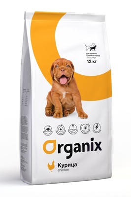 Organix корм для щенков крупных пород, с курицей, Puppy Large Breed Chicken