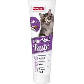 Beaphar Malt Paste Duo двойная паста для вывода шерсти 100гр