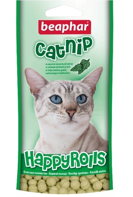 Beaphar лакомство с кошачьей мятой для кошек, 80 шт., Happy Rolls Catnip