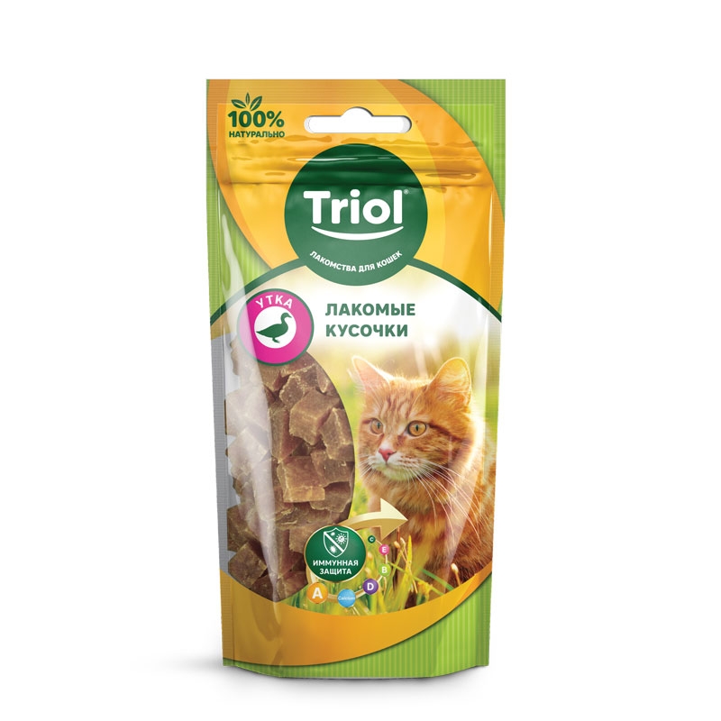 Лакомые кусочки из утки для кошек, 40г