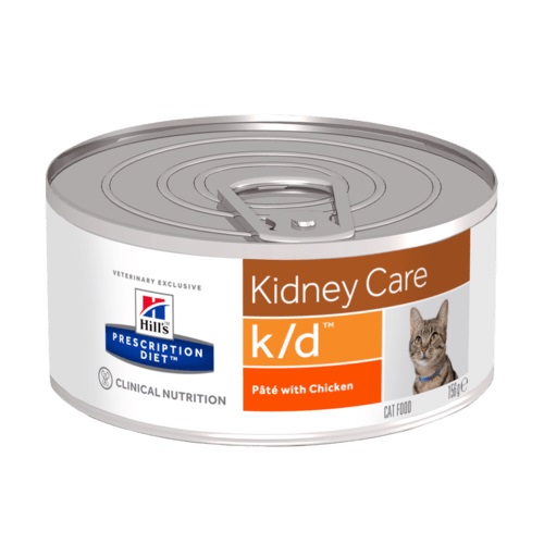 Hill's вет.консервы Prescription Diet k/d Kidney Care, влажный диетический корм для кошек при хронической болезни почек, с курицей