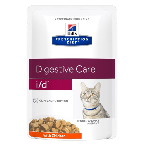 Hill's Prescription Diet i/d Digestive Care влажный диетический корм для кошек для поддержания здоровья ЖКТ с курицей