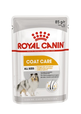 Royal Canin паштет для собак с тусклой и сухой шерстью, Coat Beauty Pouch Loaf