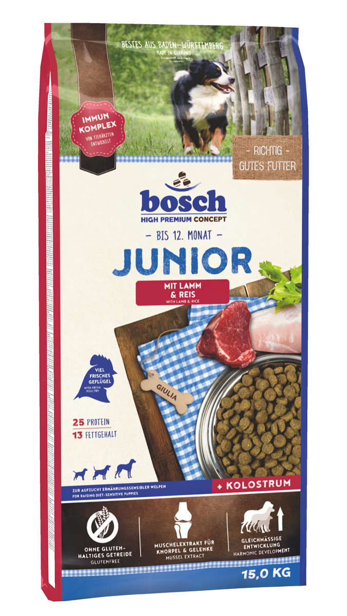 Bosch Junior Lamb корм для щенков ягненок с рисом