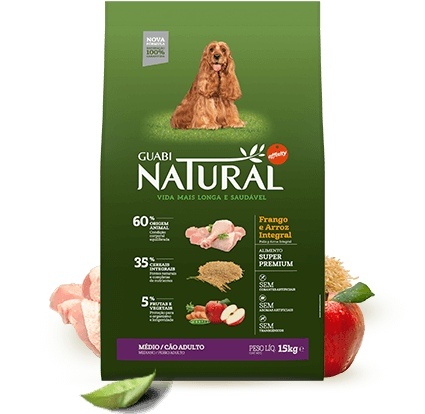 Guabi Natural Сухой корм для взрослых собак средних пород с цыпленком