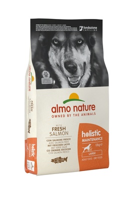 Корм Almo Nature для взрослых собак крупных пород, с лососем, Large&Salmon