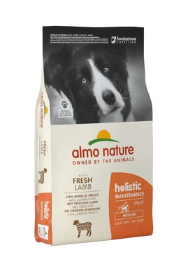 Корм Almo Nature для взрослых собак, с ягненком, Medium&Lamb