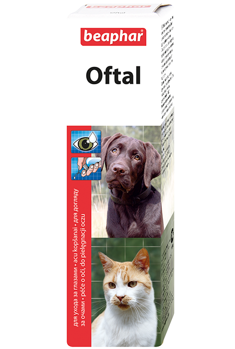 Beaphar Средство Oftal для чистки глаз и удаления слезных пятен