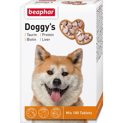 Beaphar кормовая добавка для собак, 180 таб., Doggy’s MIX + Taurin-Biotin + Protein + Liver