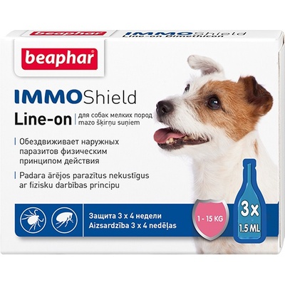 Beaphar Vermicon капли для собак мелких пород от блох и клещей