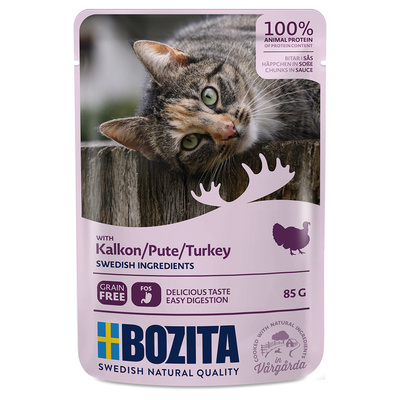 Bozita кусочки в соусе с индейкой для кошек