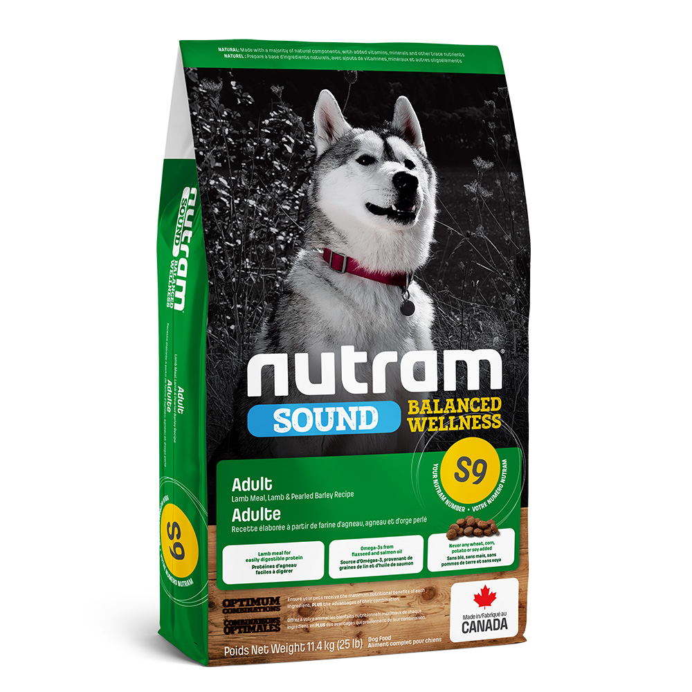 Nutram S9 SOUND Lamb&Rice корм для взрослых собак баранина/рис