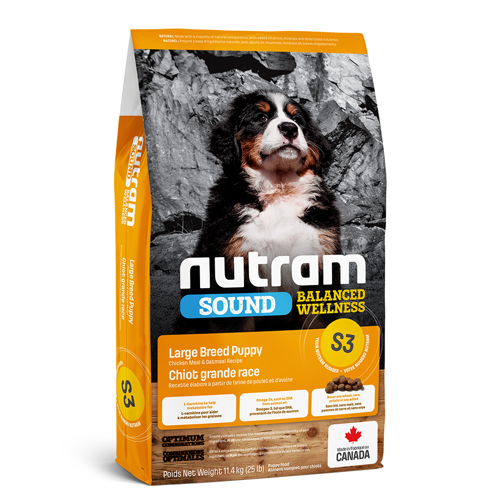 Nutram S3 SOUND Puppy Large Breed корм для щенков крупных пород