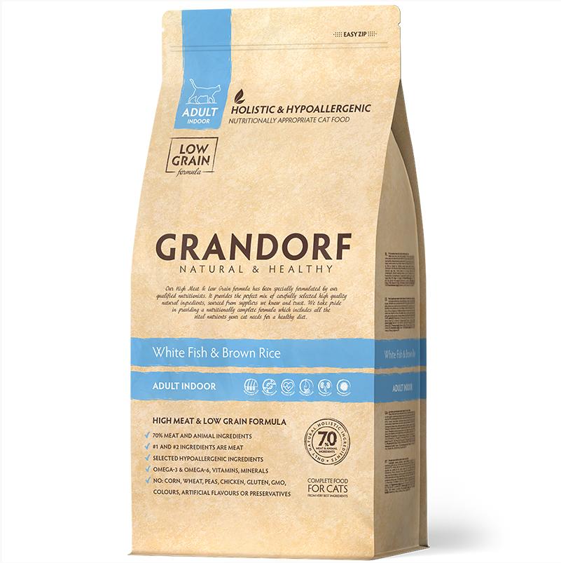 Grandorf Cat White Fish & Potato Adult Sensitive, беззерновой (белая рыба с бататом)