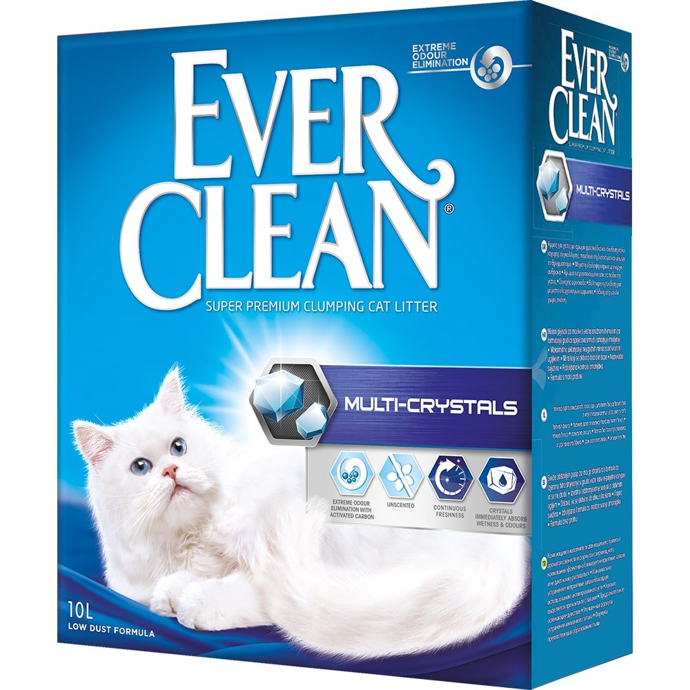 Ever Clean комкующийся наполнитель с силикагелем, Multi Crystals