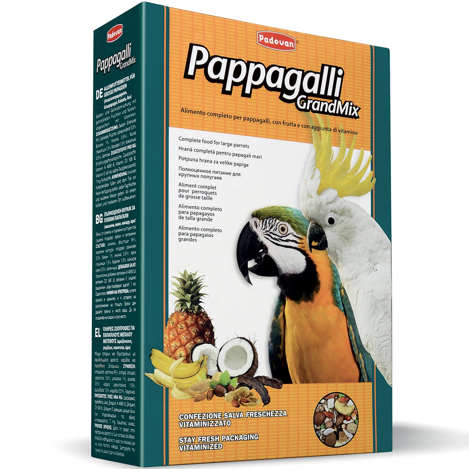 Padovan Grandmix Pappagalli Корм для крупных попугаев