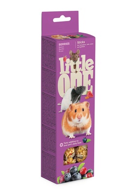 Little One Палочки для хомяков, крыс, мышей и песчанок с ягодами