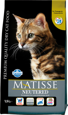 FARMINA Matisse Neutered для стерилизованных кошек и кастрированных котов, с курицей