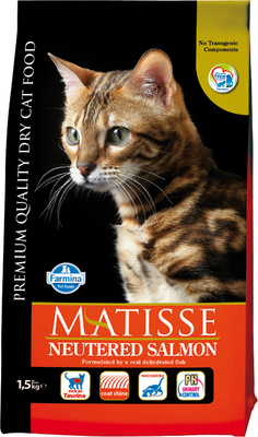 FARMINA Matisse Neutered Salmon для стерилизованных кошек и кастрированных котов, с лососем
