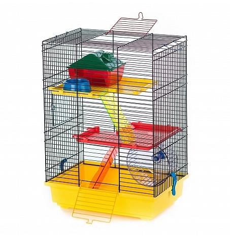 Клетка G-017 TEDDY II COLOR + PLASTIC (360х240х540) цветная