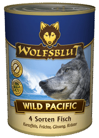Консервы Wolfsblut (Волчья кровь) Wild Pacific Adult (Дикий океан для взрослых) 4 вида рыб 395гр