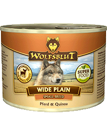 Консервы Wolfsblut (Волчья кровь) Wide Plain Qunioa Small Breed (Широкая равнина консервы для мелких пород) Конина киноа 200гр