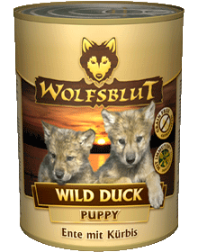 Консервы Wolfsblut (Волчья кровь) Wild Duck Puppy (Дикая утка  для щенков) Утка с тыквой 395гр