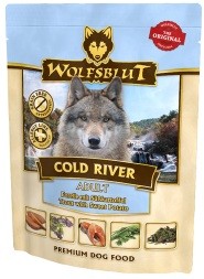 Пауч Wolfsblut (Волчья кровь)  Cold River Adult (Холодная река пауч для взрослых)  Форель батат  7шт*300гр