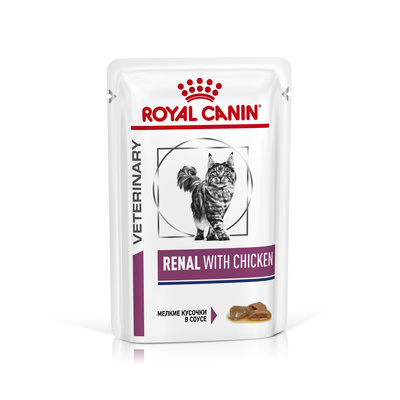 Royal Canin Renal Chicken кусочки для кошек при лечении почек на курице