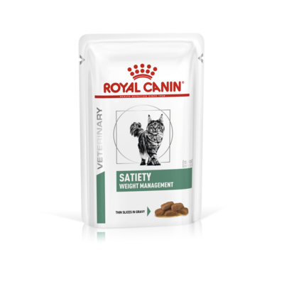 Royal Canin (вет. консервы) паучи для кошек контроль веса, Satiety Weight Management