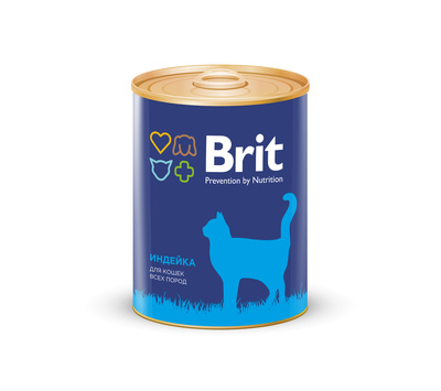 Brit Premium консервы для кошек, с индейкой