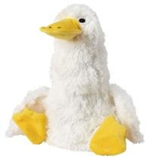 Doggles Мягкая игрушка Plush Bottle Утка с пластиковой бутылкой, белый, 55см