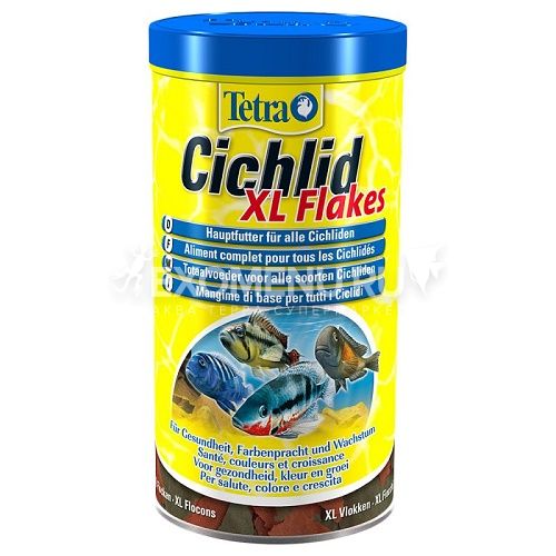 Основной корм крупных цихлид Tetra Cichlid XL Flakes 1000 ml
