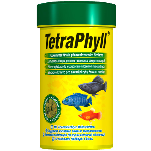 Tetra корм для травоядных и живородящих рыб, хлопья