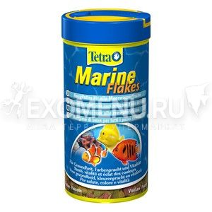 Основной корм для мелких и крупных морских рыб Tetra Marin Flocken 250 ml
