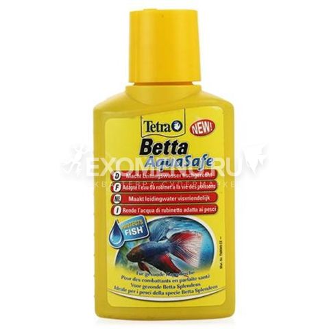 Кондиционер Tetra Betta AquaSafe 100ml, для подготовки водопроводной  воды для лабиринтовых рыб