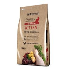 FITMIN CAT PURITY Сухой беззерновой корм для котят до 12 месяцев, беременных и кормящих кошек Kitten