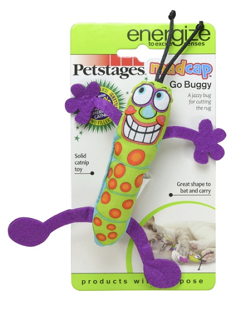 Petstage Игрушка для кошек MADCAP ЖУЧОК 11 см с кошачьей мятой Арт. 734