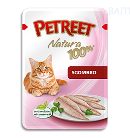 Petreet Natura Пауч для кошек Макрель 85 г