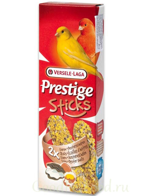 Prestige палочки для канареек с яйцом и ракушечником 2х30 г