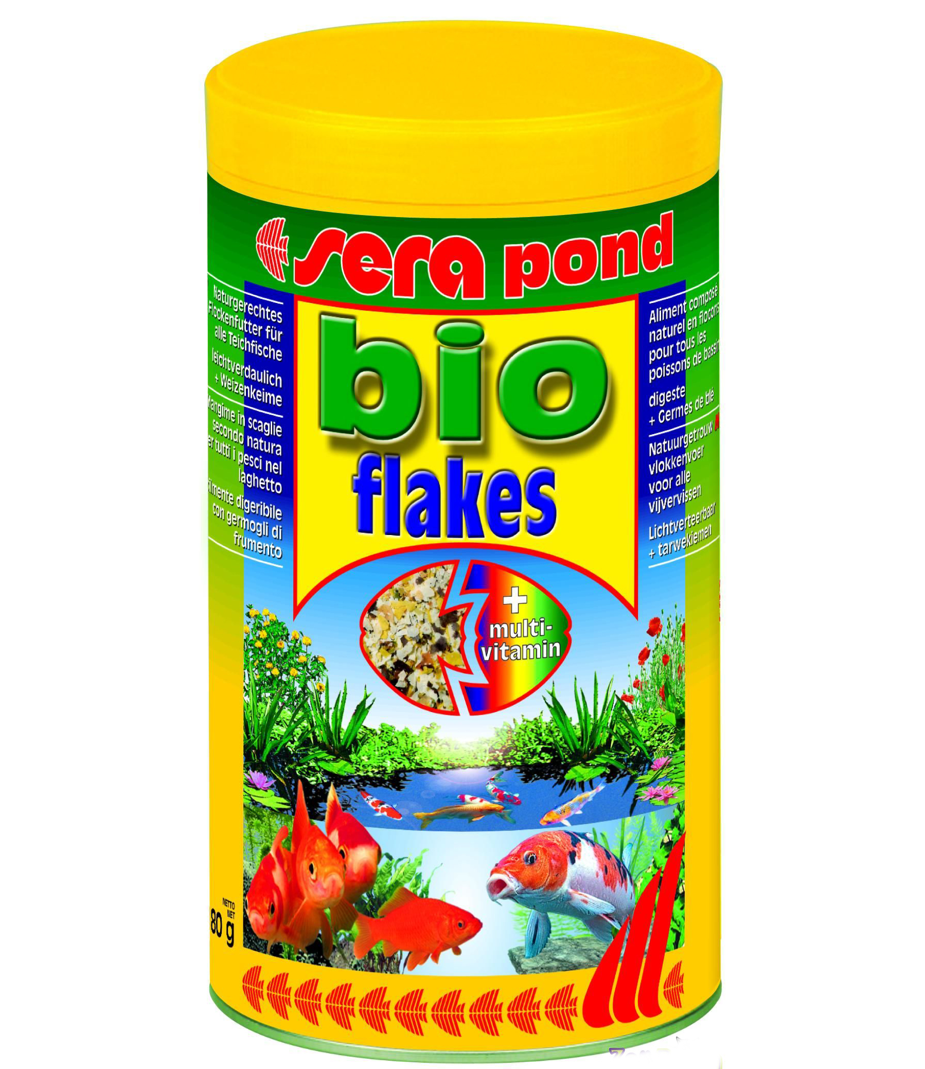 Sera Pond bioflakes хлопьевидный корм для прудовых рыб